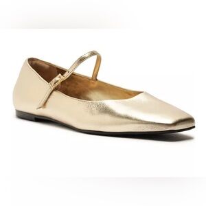 Eleanor Ballet Flats Gold Like New!